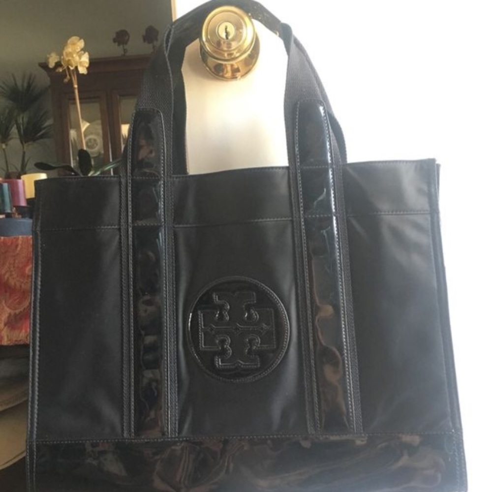 Tory Burch Black Nylon Tote